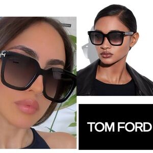 $485 Love these!  ❤️ NEW Tom Ford Sari TF690 Polarized Sunglasses in Black